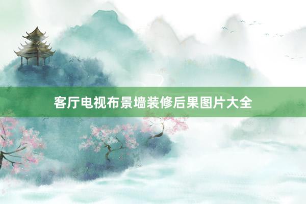 客厅电视布景墙装修后果图片大全